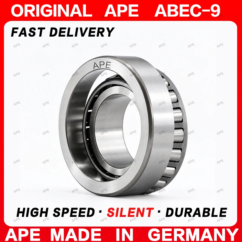 1pcs Germany ABEC-9 APE Bearing 32906 30x47x12mm Single Row Cone Roller Bearing Precision Bearing for Machinery