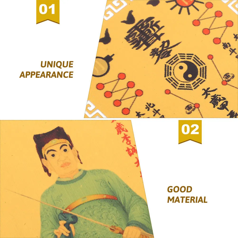 2 قطعة بطاقة تميمة الصينية 2024 Taisui بطاقة حماية الحظ المحمولة الميمون ثروة تميمة للمحفظة المنزل مكتب سيارة ديكور #6