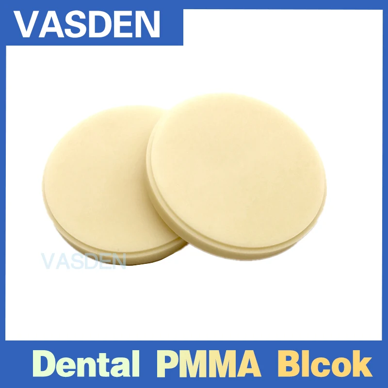 B1 B2 Colors Monolayer Dental PMMA Blocks Dentue Material PMMA Disc CADCAM Milling Blank Temporary Resin Acrylic