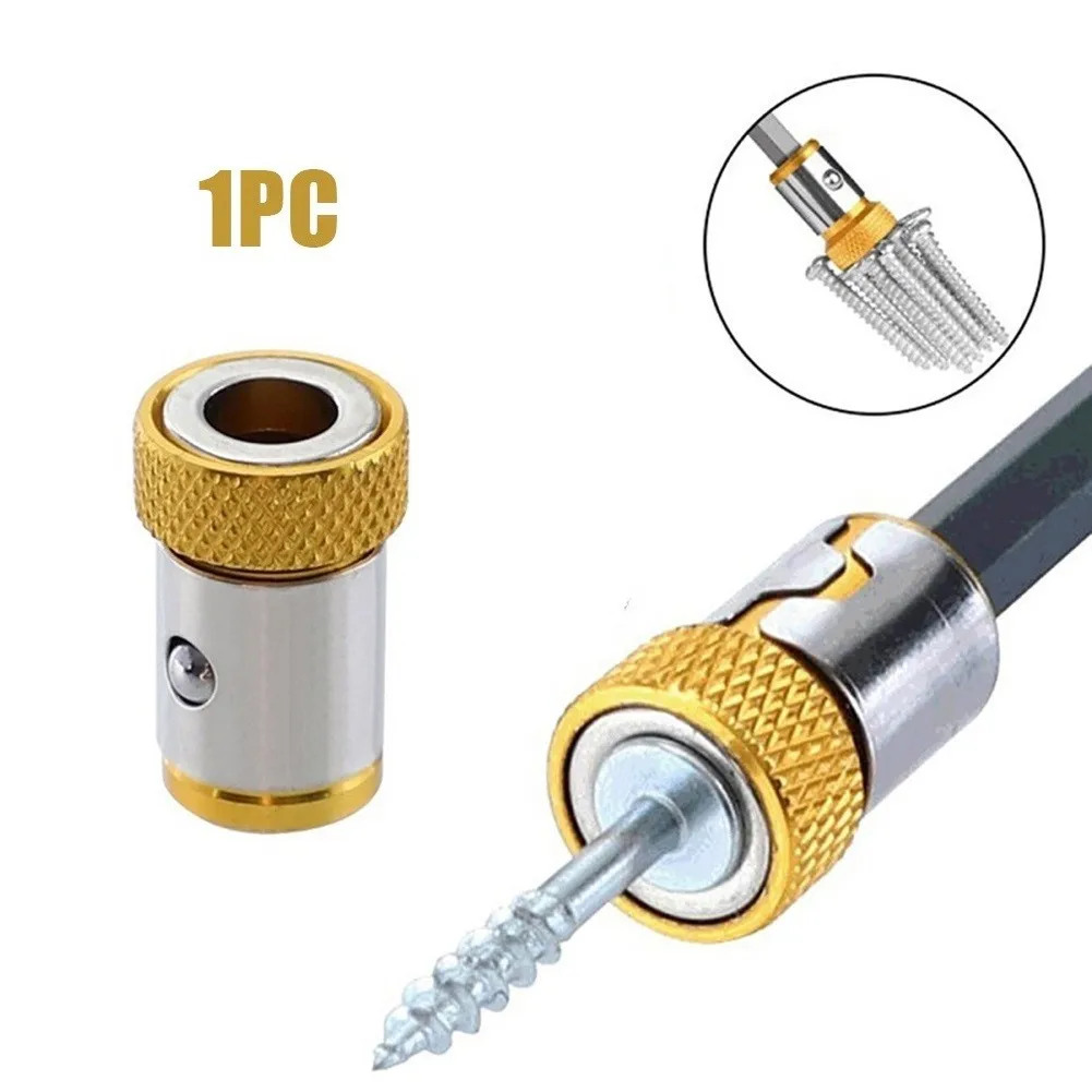 Uniwersalny śrubokręt pierścień magnetyczny 1/4 "uniwersalny metalowy śrubokręt wiertło pierścień magnetyczny trzpień antykorozyjny pierścień