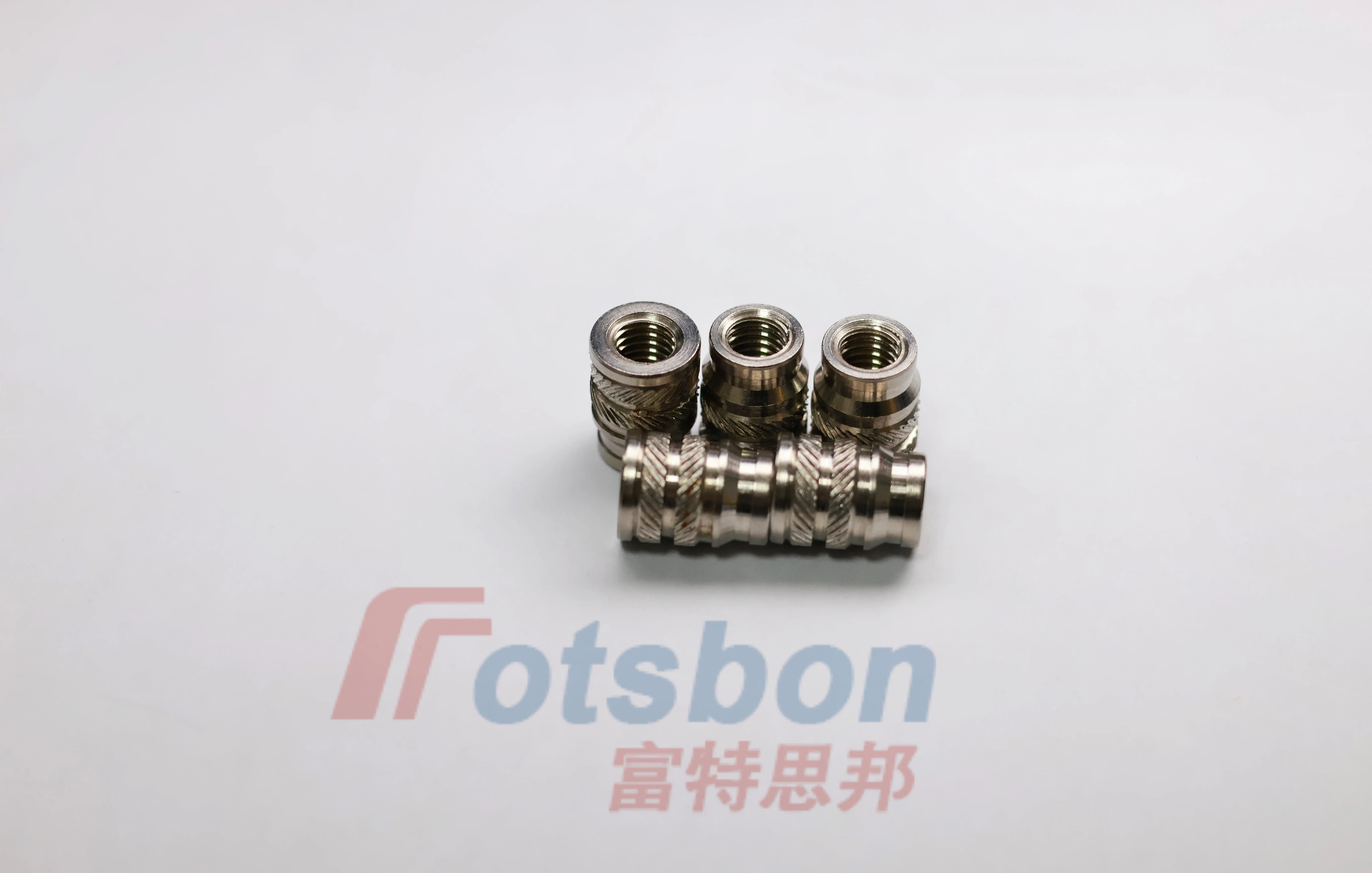 Stainless Inch Thread Knurl Inserts Nuts IUTC/IUTA/IUTB-440 Hot Melt Press Injection Molding Ultrasonic Heat Staking Fasteners