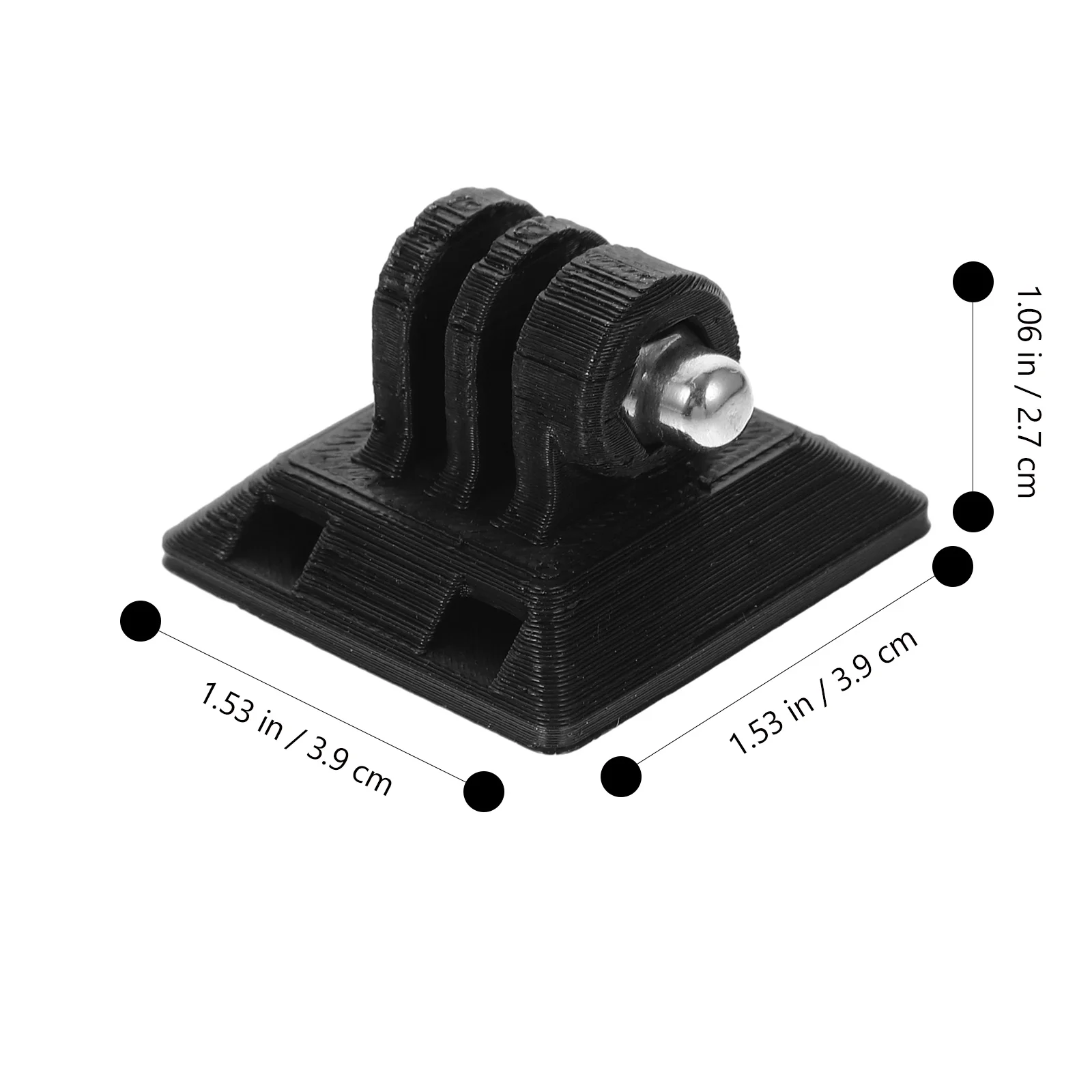

Quick Release Plate 1/4 Inch Screw Tripod Mount For Action Camera Secure Fit Compatible With Sports Cameras Tripod Mounting