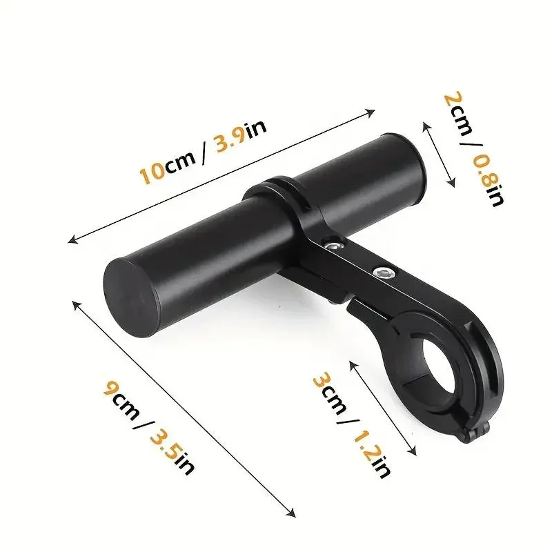 Bicycle Handlebar Extension Bracket Alloy Double Frame Extension Bracket Cycling Extension Bracket Bike Clamp Frame Light Clamp