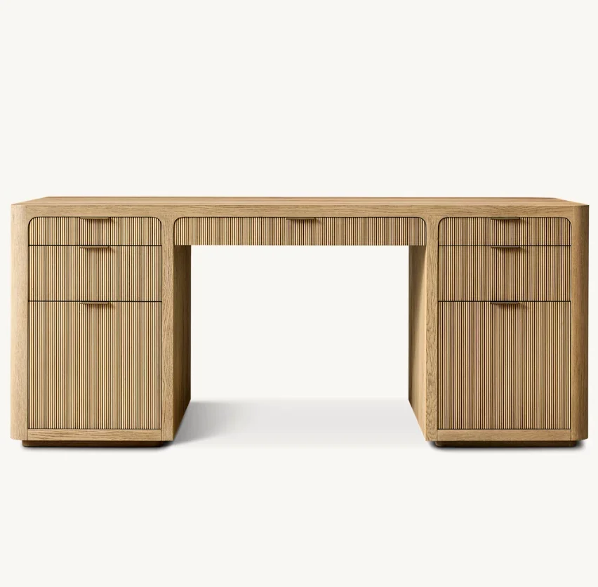 

# Newest Design Luxury Home Office Furniture Modern Solid Oak Wood Office Desk