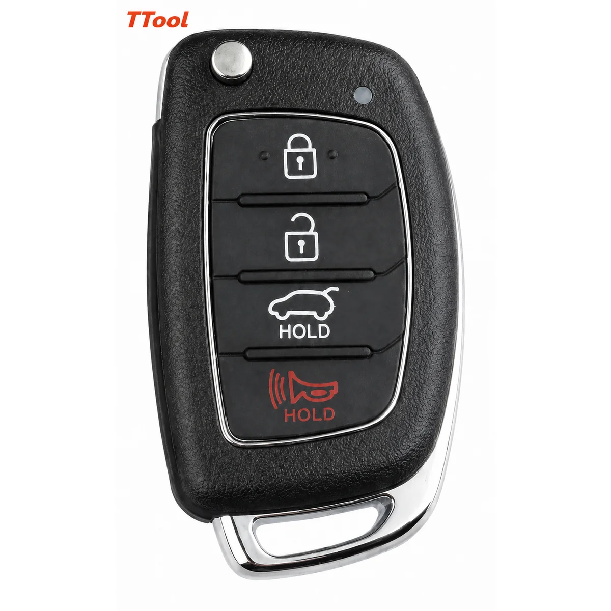 4 Button Flip Key Fob Case Shell for Hyundai Sonata Santa Fe Tucson Replacement Folding Remote Key Housing TQ8-RKE-3F04