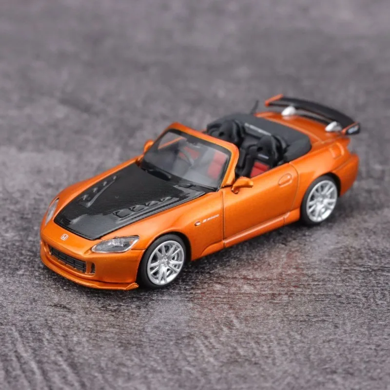 موتور هيليكس دييكاست 1/64 مقياس هوندا S2000 موجين سيارة رياضية نموذج سبيكة هوندا S2000 موغن سباق المركبات نموذج تعديل