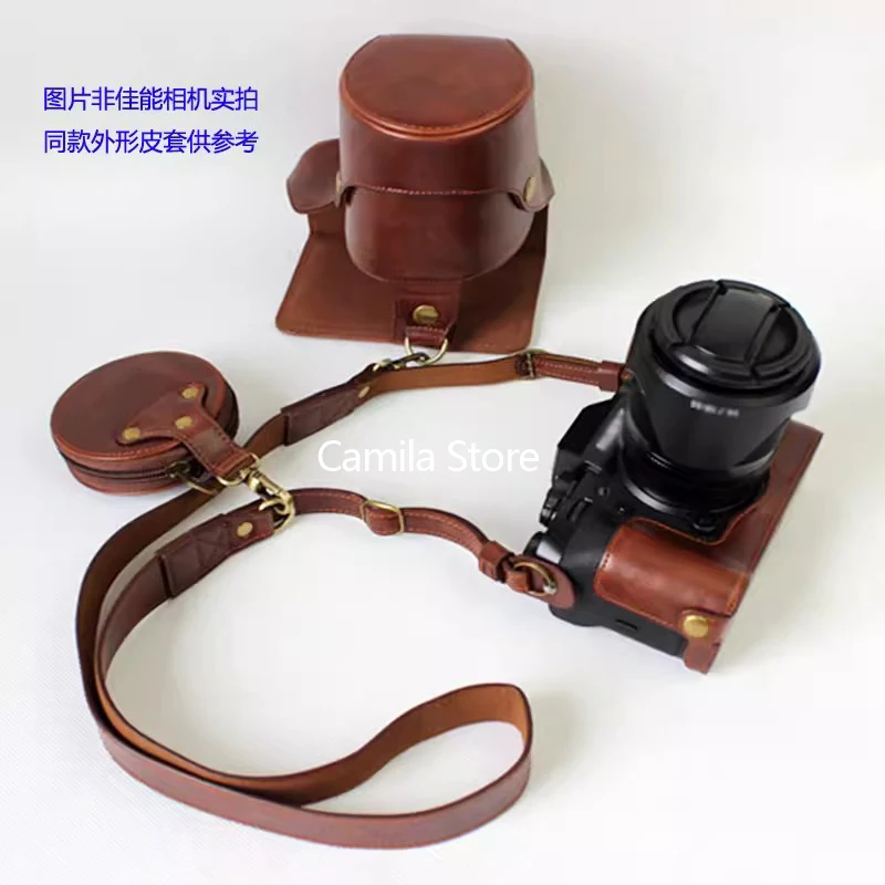 Luxury Camera leather Bag Body Case For Canon EOS 550D 1100D 1200D 1300D 1500D 2000D 4000D 3000d Rebel T6 Protective sleeve box