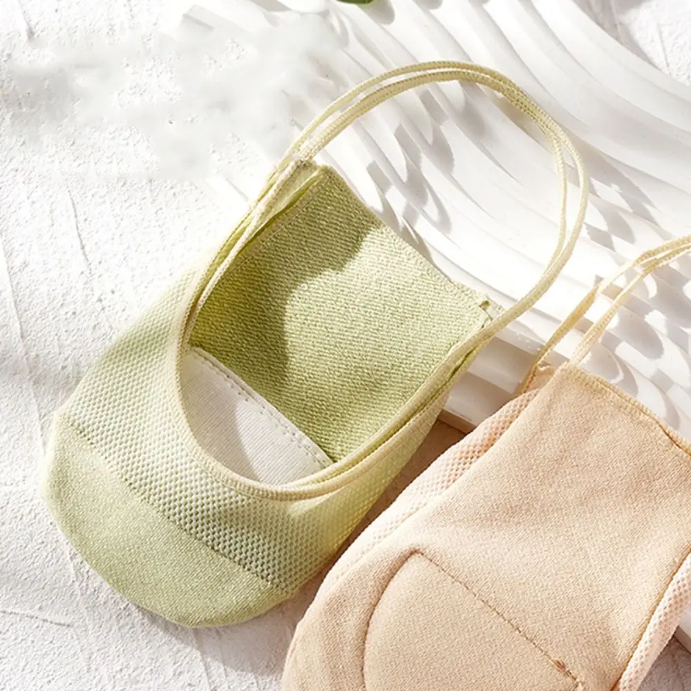

Summer Fashion Mesh Comfortable Invisible Breathable Women Sling Socks Boat Socks Half Palm Socks Lace Sock Slippers