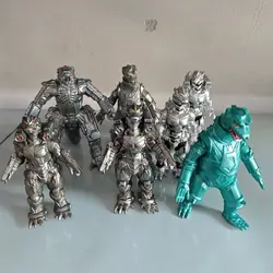 New Steel Machinery Godzilla vs. King of Kong Monsters Blue And Silver Mecha Mecha Godzilla Movie Model Doll kid toy gift