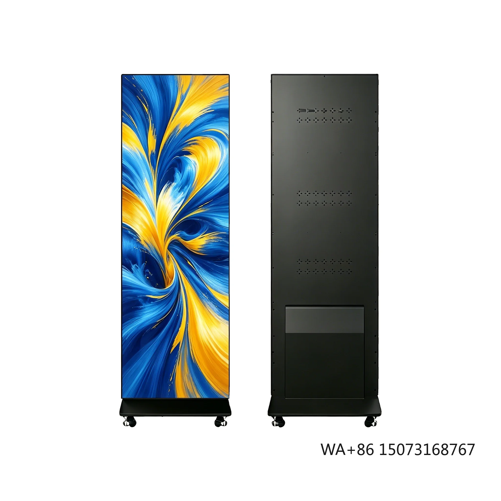

LED Full-Color Indoor/Outdoor Poster Screen 2.5mm Pixel IP65 Waterproof 1000cd Brightness Seamless Splicing Mobile Folding