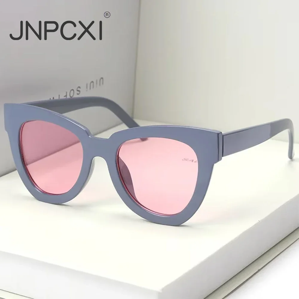 JNPCXI Fashion Cat Eye Sunglasses Men Luxury Brand Designer Vintage Women Sun Glasses Gafas De Sol Uv400