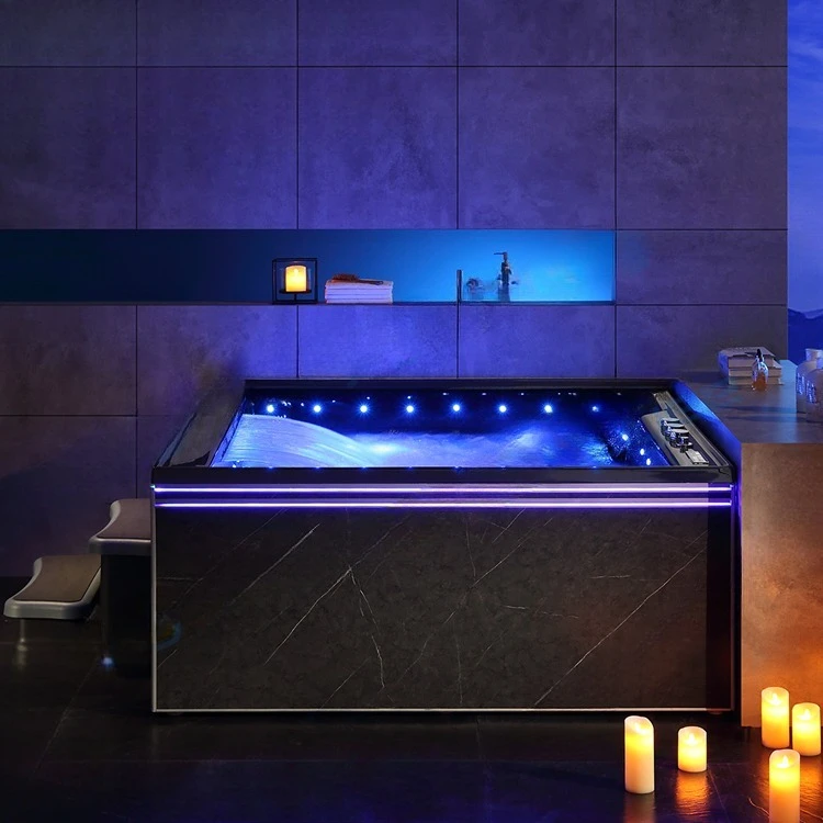 Indoor home hotel, European-style acrylic light luxury, intelligent constant temperature surfing, multi-person massage, deep