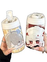 Love and Deepspace Sylus Xavier Rafayel Men & Women Large Capacity Anime Cute Coffee Mug Student Straw Kawaii Thermos Mug Gift