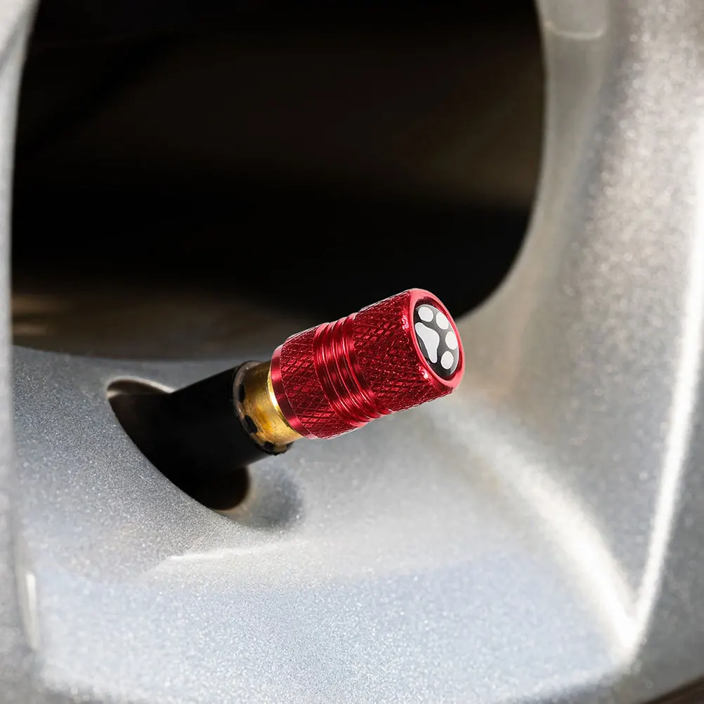 

24 шт. колпачки для клапанов шин с принтом лапы, металлические крышки с воздушным стержнем из нержавеющей стали для автомобиля, мотоцикла, замена крышки клапана