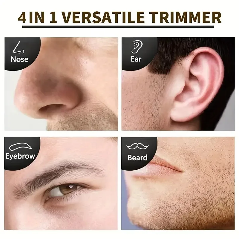 Kemei 4 In 1 Professional Electric Rechargeable Nose And Ear Hair Trimmer Shaver Personal Care Tools For Men KM-6630 image 6