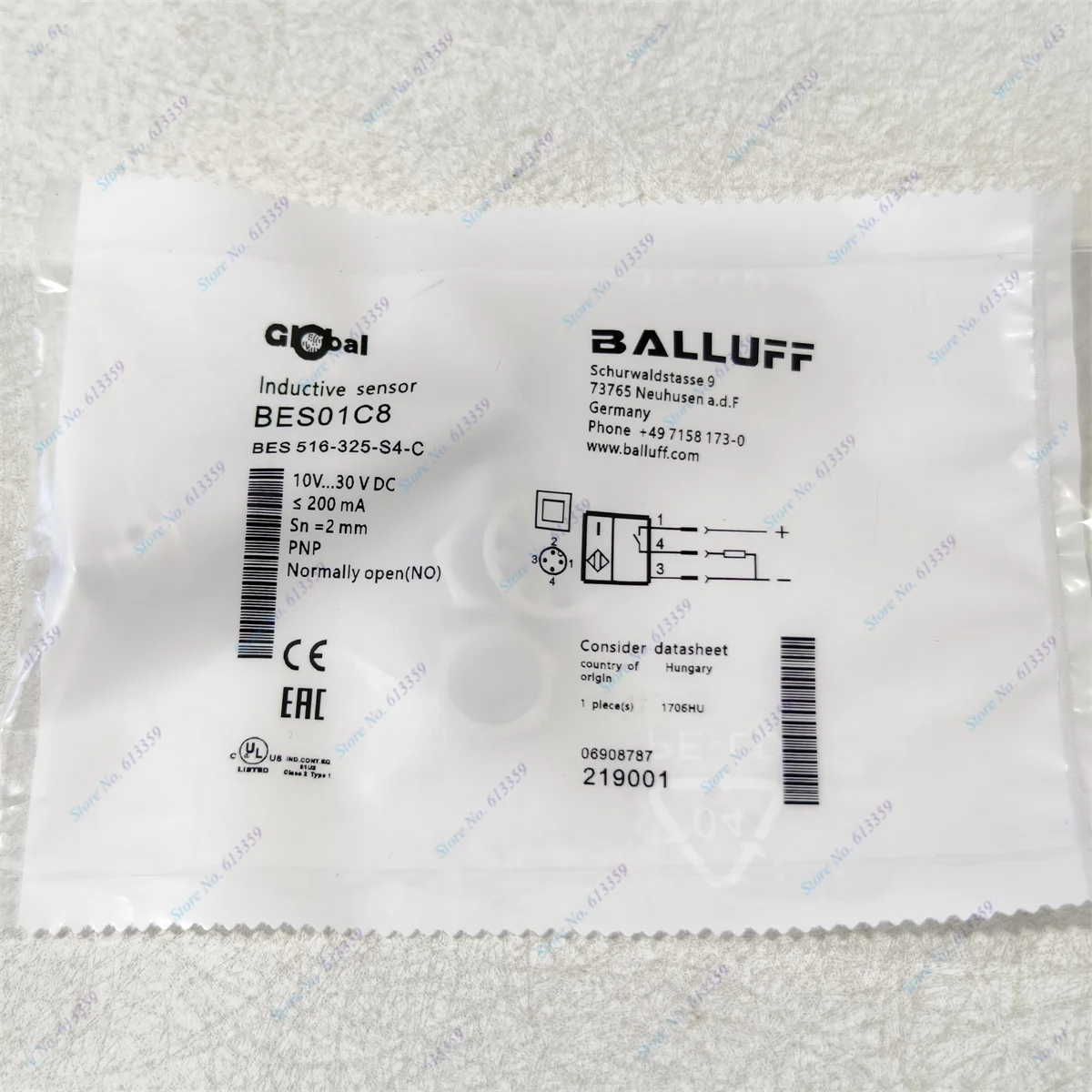 BES 516-325-S4-C Новый высококачественный датчик приближения Balluff