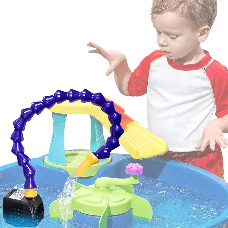 Pumpe für Wassertisch, Wasserpumpe, lustige Pumpe, Spielzeug, Wassertisch für Kleinkinder, Spiele im Freien, verstellbares Wasserversorgungsgerät, Wassertisch für Kinder