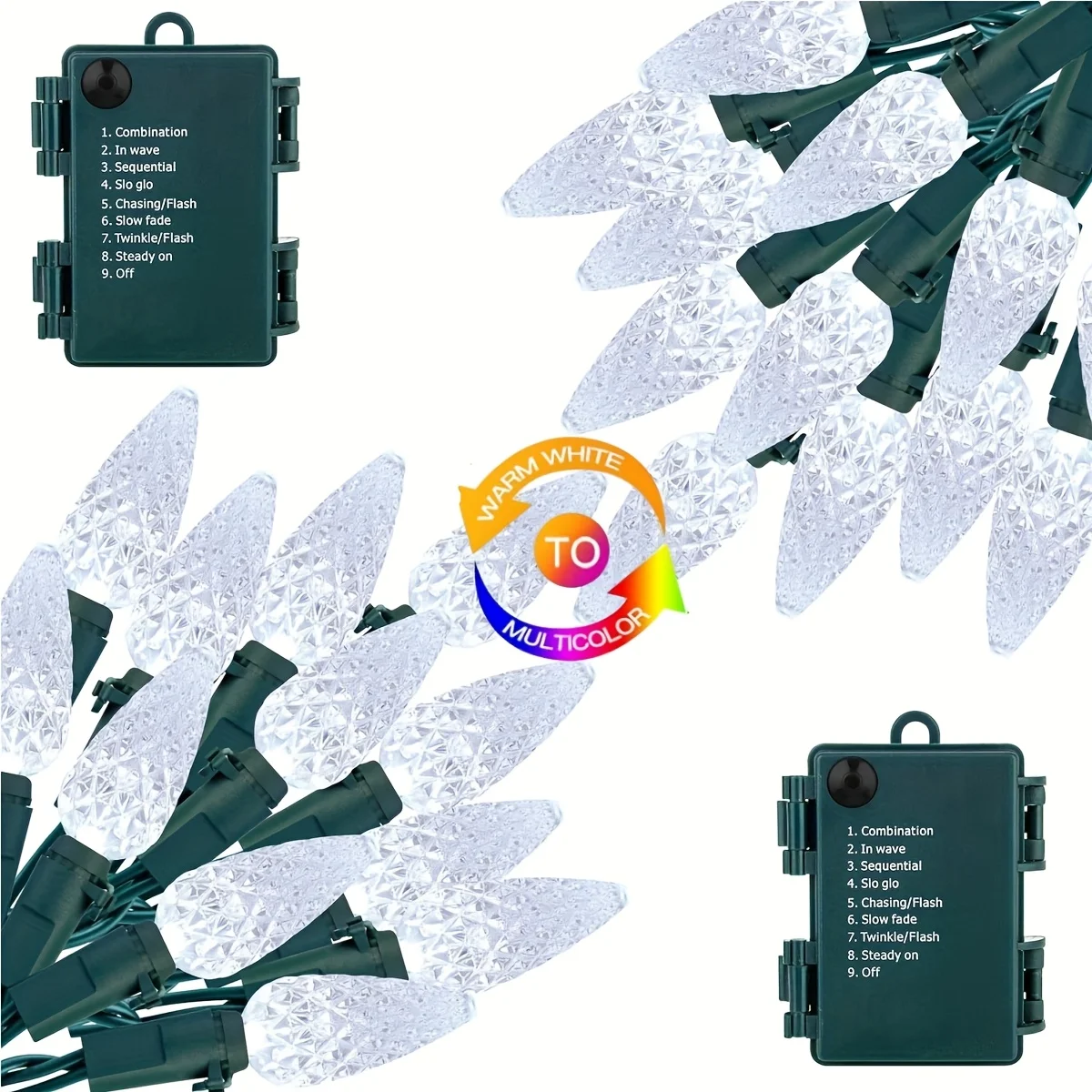 2-Pack IP44 Battery…