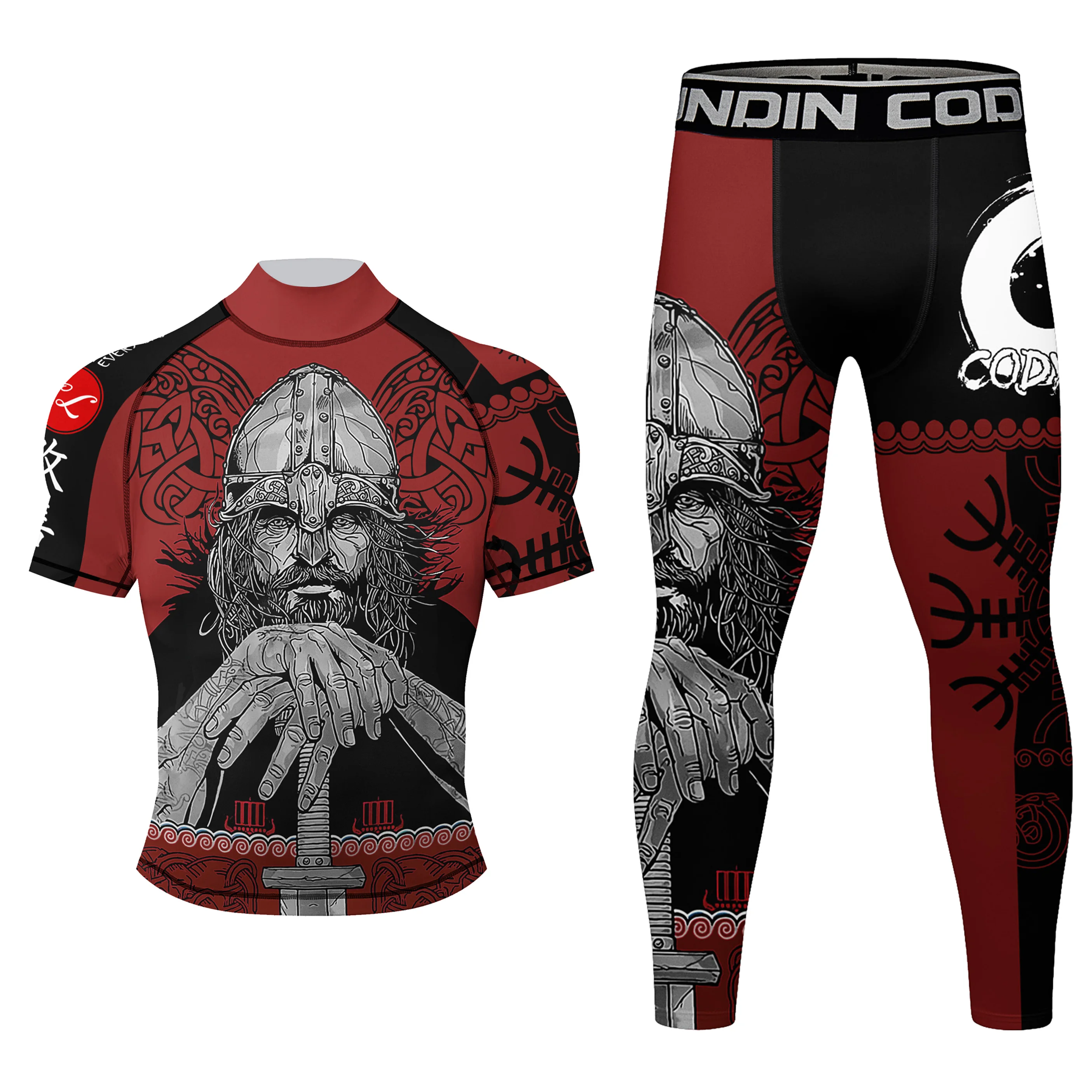 Strong Rubber Anti Men BJJ Rash Guards Jiu Jitsu Sublimation Printed Short Set Design Martial Art Clothing Compression Wear Suit