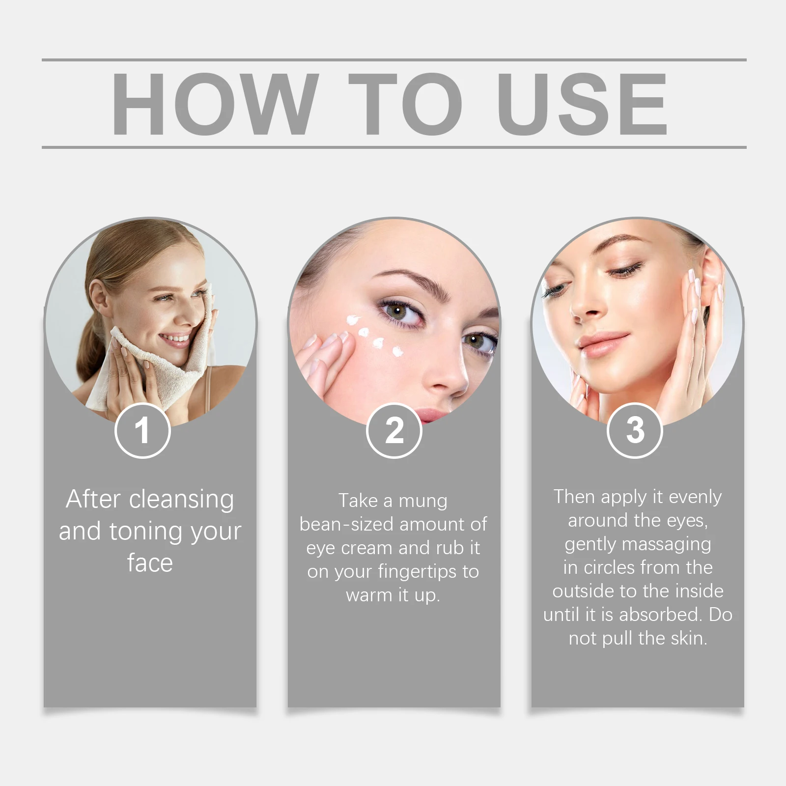 Crème pour les yeux au rétinol pour l'élimination des cernes contre le vieillissement, Anti-rides, traitements gonflés pour les yeux, crème d'élimination des graisses sous les yeux