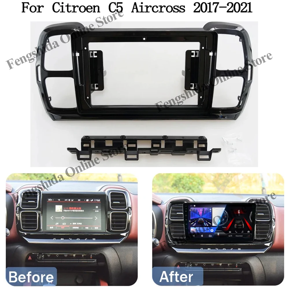 Android 14 Carplay For Citroen C5 Aircross 2017-2021 Car Radio Intelligent System 8 core 5G Wifi High-performance CPU Display