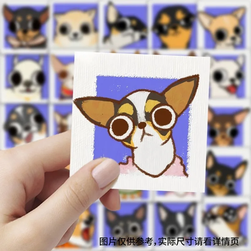 59PCS Cartoon Personality Chihuahua Dog Creative Graffiti Decoration Sticker