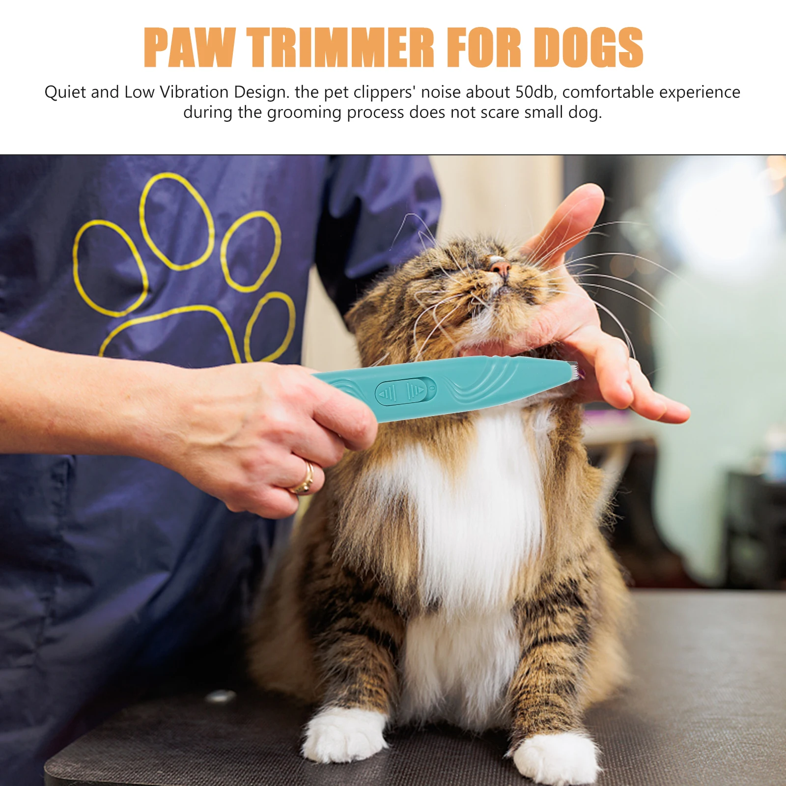 

Dog Paw Trimmer Cat Shaver Puppy Hair Abs Clippers Matted Grooming Supplies Pet Low Noise Safe ABS Small Dogs Cats Quiet