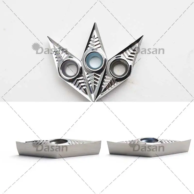 VCGT160404 H02 VCGT110302 10ชิ้น VBGT160404Blade vcgt 160408 VBGT160402สำหรับเครื่องกลึง CNC เครื่องกลึงโลหะอะลูมิเนียมทองแดงเครื่องมือ