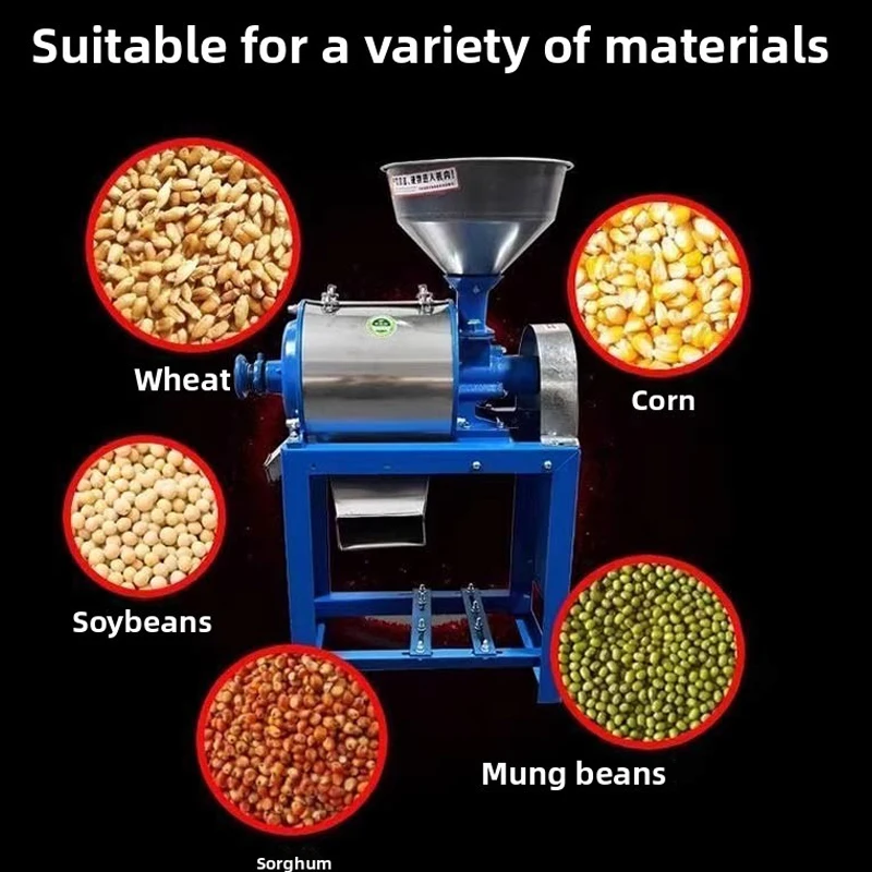 High Power Electric Milling Machine Stainless Steel Ultra-fine Milling Machine Powder of Five Grains and Miscellaneous Grains