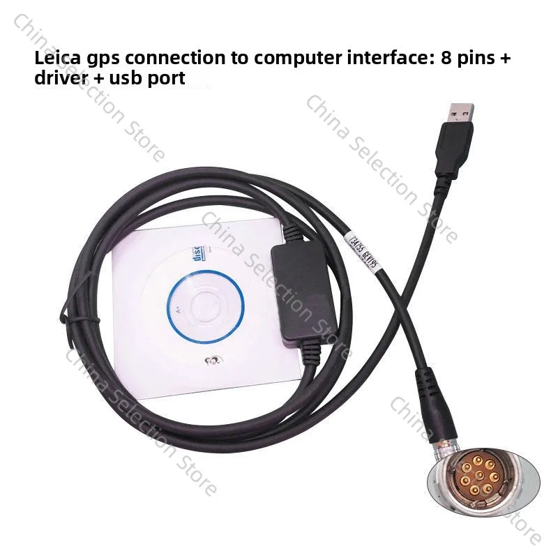 

8-контактный кабель для передачи данных GPS 734755 GEV195 для компьютера подключения GPS Leica