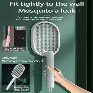 Folding electric mosquito zapper mosquito, rechargeable USB, anti mosquitoes, forest fly, zanzare forest Main Mosquito Electric Racket Sales - №5