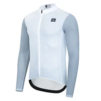 Raudax-Camiseta fina de Ciclismo de manga larga para otoño, protección UV, camiseta para bicicleta de carreras, Maillot para deportes de Ciclismo