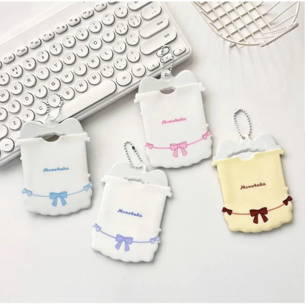 Cute 3 Inch Idol Photocard Holder PVC Picture Display Photo Card Case with Chain Kpop Idol Photo Frame