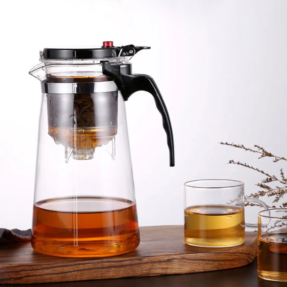 

500Ml Clear Glass Teapot Heat Resistant Tea Maker for Home Kitchen Restaurant Hot Cold Drinks All Year Round Tea Kettle