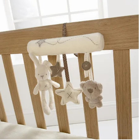 Baby Crib Rattles Plush Toys Soft Rabbit Rattles Pram Toys Hanging Rattle For Stroller Newborn Bed Pendant Bell Toy 0 12 Months