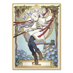 60 PCS 67×92mm Art Anime Card Sleeves Top Loading Board Game Card Sleeves Protector for TCG/PTCG/PKM (Frieren)