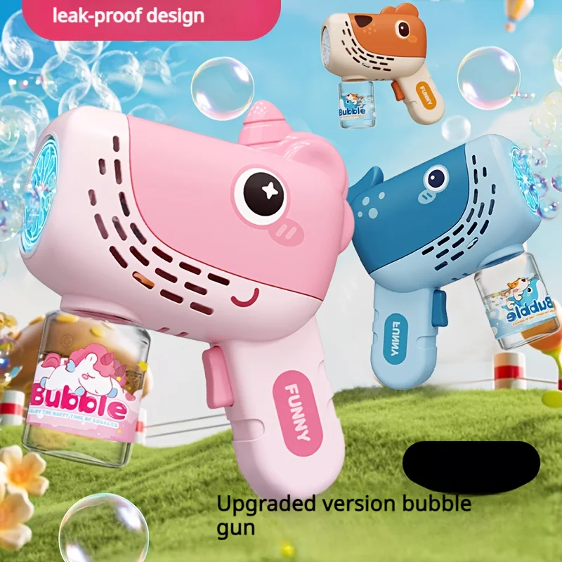 منفاخ فقاعات ممتع محمول مانع للتسرب، مثالي لعيد الميلاد وألعاب الزفاف وألعاب الصيف - غير متضمن البطارية والسائل #1