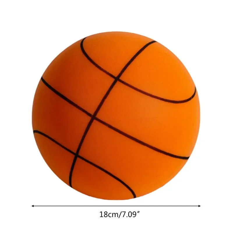 Bouncing Mute Ball Indoor Silent Basketball 18cm Foam Basketball Silent Soft Ball Bounce Basket Ball Toy Sports Games Gift - view 6