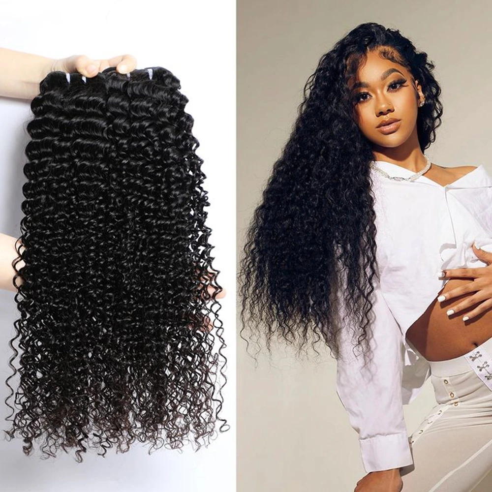 بيرو غريب مجعد الشعر البشري حزم السائبة تمديدات شعر ريمي لينة الأفرو مجعد 100% نسج على شكل شعر إنسان حزم 1-3 حزمة