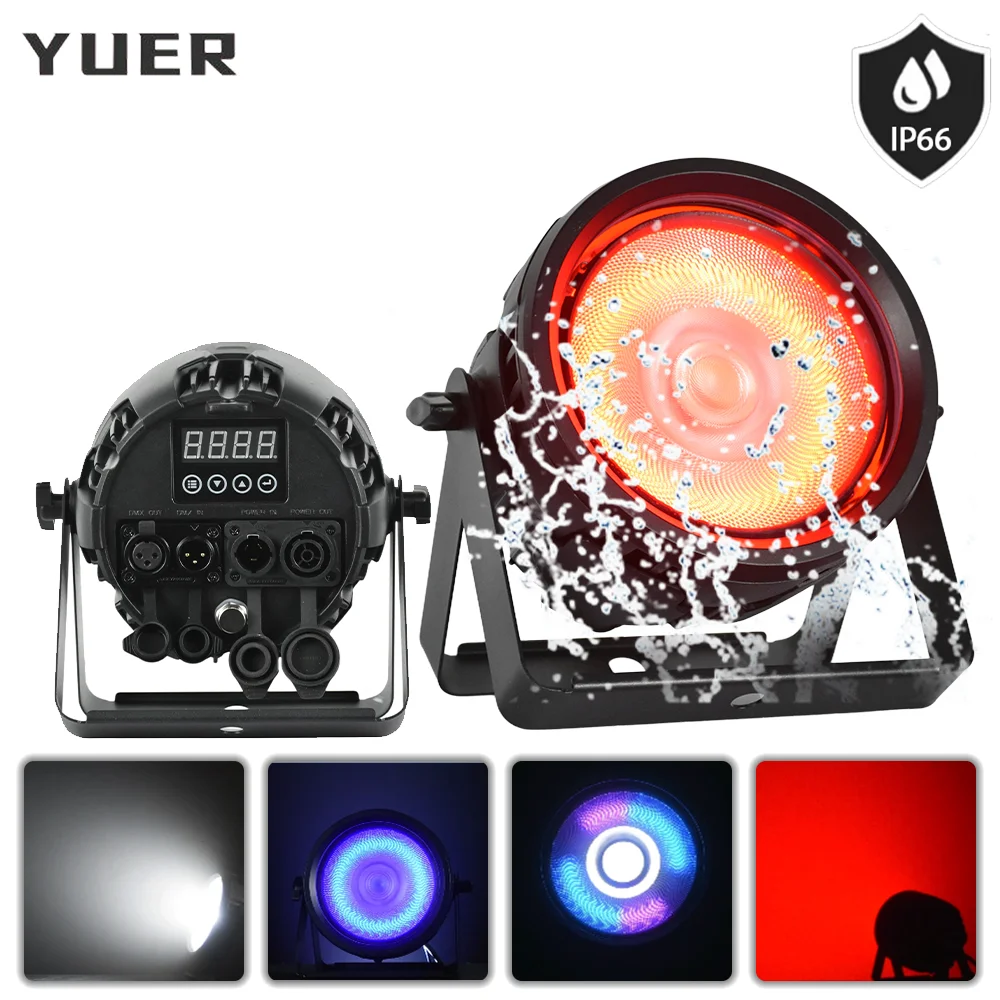 

IP66 60W COB LED Par light Waterproof Seetronic connector Wall wash effect DMX512 for DJ Disco Wedding party Club Bar