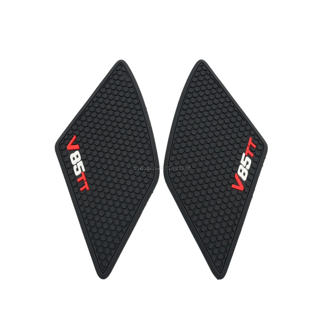 For Moto Guzzi V85TT V85 TT Motorcycle accessories Non-Slip Side Fuel Tank Stickers Pad Rubber Sticker