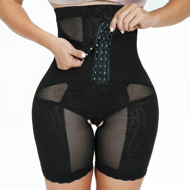 GUUDIA wysokiej talii Shapewear moc szorty kompresji wysokiej zwężone urządzenie do modelowania sylwetki majtki Shapewear kobiety kontrola brzucha z wysokim stanem — zdjęcie 2