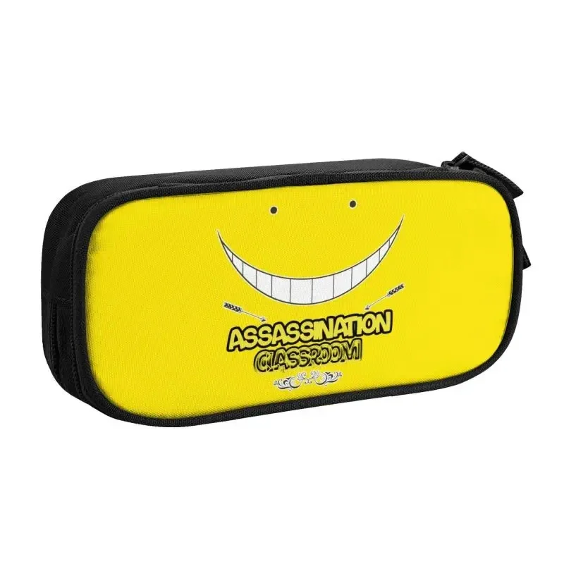 Anime Assassination Classroom Koro Sens Pencil Pen Case Stationery Bag Pouch Holder Box Organizer for Teens Girls Adults Student