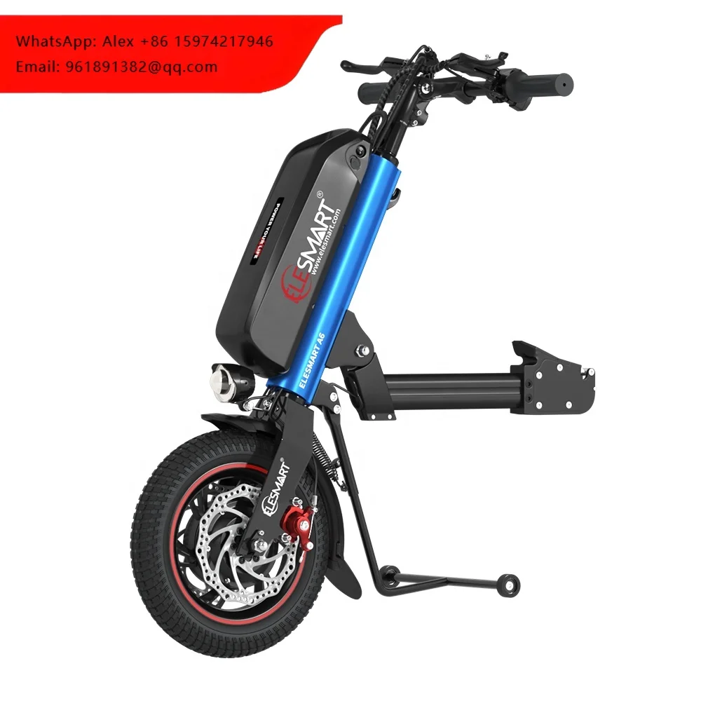 

Elesmart New Launch Safe A6 Electric Wheelchair Handcycle 10.4Ah 12.8Ah 16Ah Li-ion Battery Wheelchair Attachment