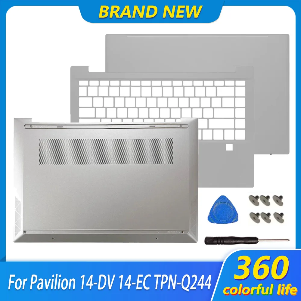 

New For Pavilion 14-DV 14-EC TPN-Q244 Q262 14T-DV Laptop LCD Back Cover Upper Top Case Keyboard Bezel Lower Bottom Cover Shell