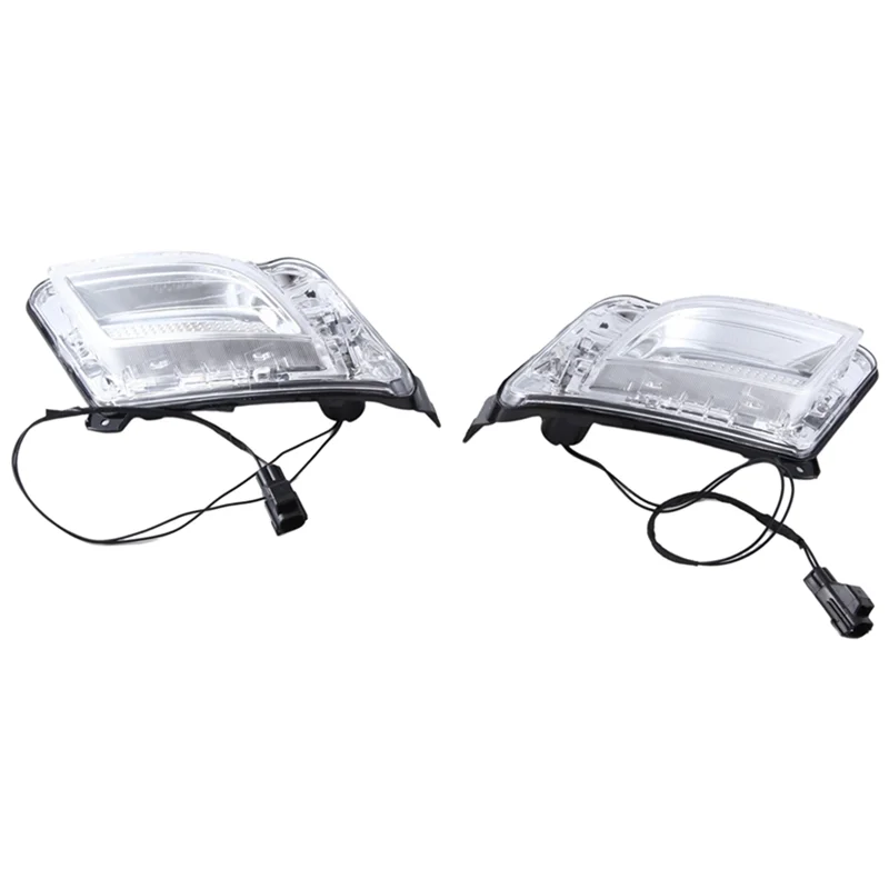 

A80X-1Pair Front Position Light Indicator Light 31278558 31278557 For Volvo S60 11-13 LED Daytime Running Parking Lights