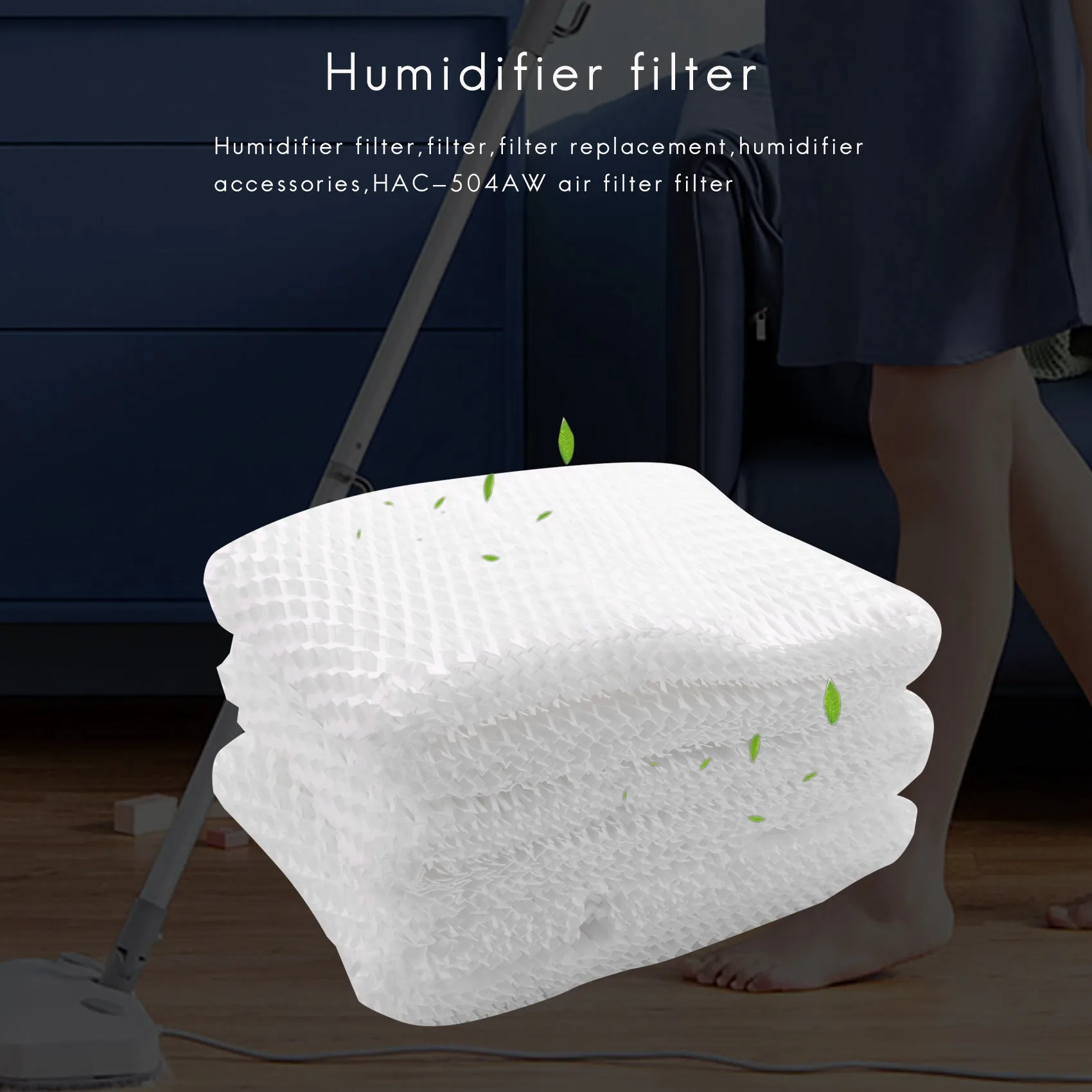 Compatible For Hcm-350,Hcm-300T, Hcm-600, Hcm-710, Hcm-315T Humidifier Wicking Filters Replacement For Honeywell Hac-504 And Hac