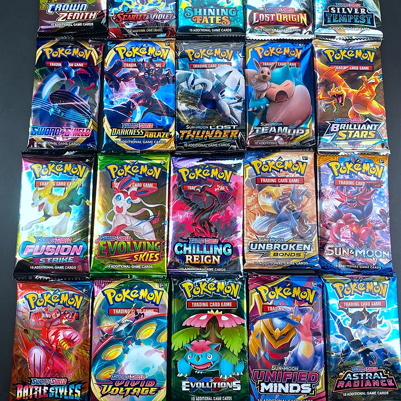 40pc Pokemon Cards GX Tag Team Vmax EX Mega Energy Shining Pokemon Card Game Carte Trading Collection Cards Pokemon Cards