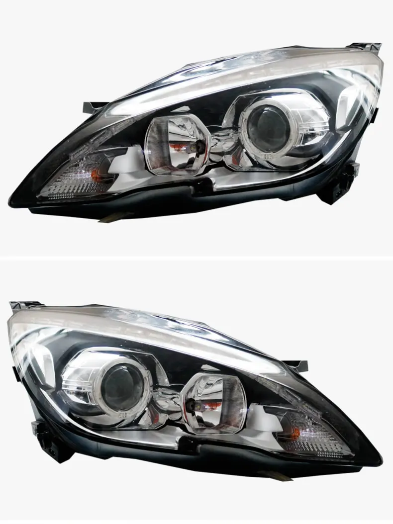 Car bumper Head Lamp for Peugeot 408 headlight hid xenon 2014 2015 2016y LED DRL Head light for peugeot 408 fog light