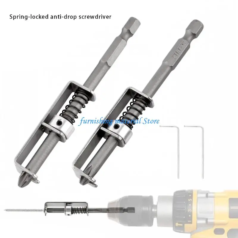 Y5GD 2pcs Essential Anti Drop Screwdriver Set PH2 Size For Preventing Screw Loss During DIY Work
